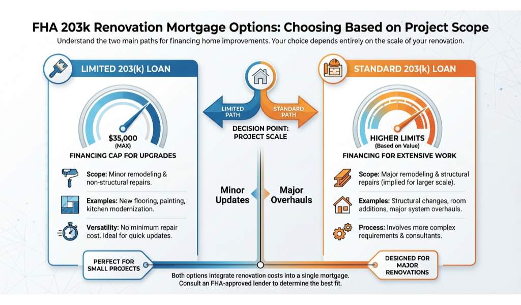 Standard 203(k) vs. Limited 203(k) Renovation Loans